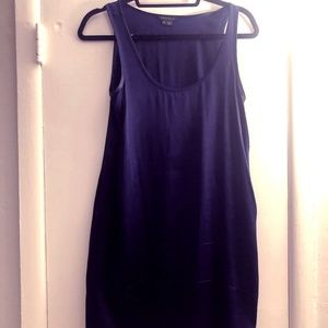 Navy blue silk Theory dress